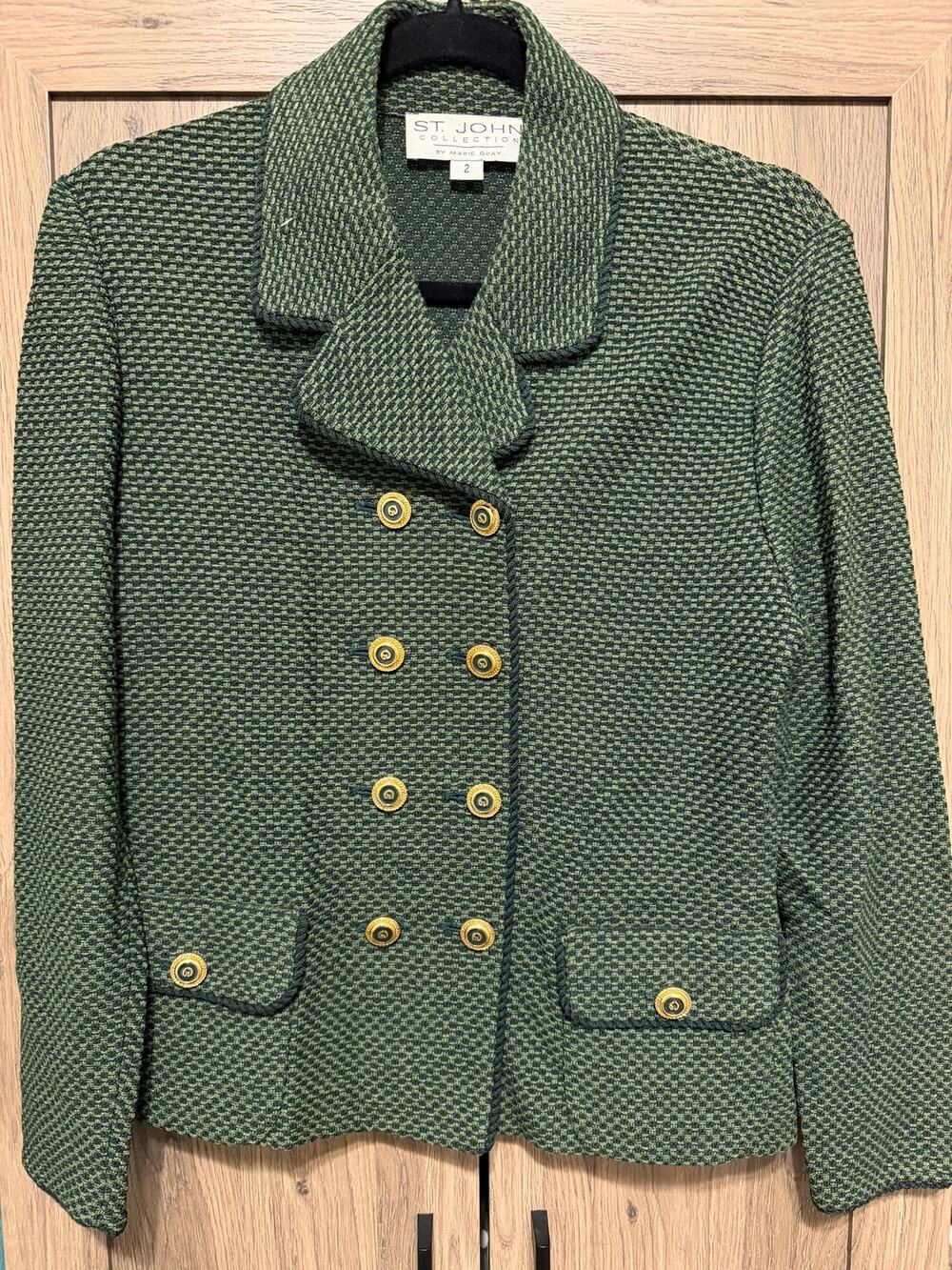 St. John Collection Wool Blend Blazer Jacket